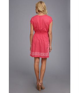 angie solid embroidered dress