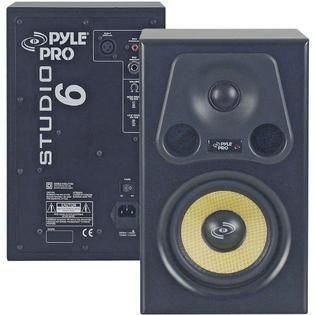Pyle 6 1/2 350 Watt 2 Way Amplified Studio Monitor   PSTUDIO6   TVs