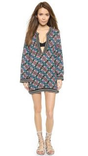 Nanette Lepore Paloma Tunic with Embroidered Contrast