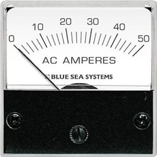 Blue Sea AC Micro Analog Ammeter + Transformer 0 50A 85559