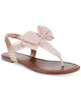 Material Girl Swan Flat Thong Sandals, Only at   Sandals