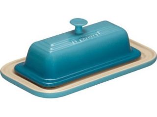 Le Creuset 3 oz. Stoneware Covered Butter Dish, Caribbean