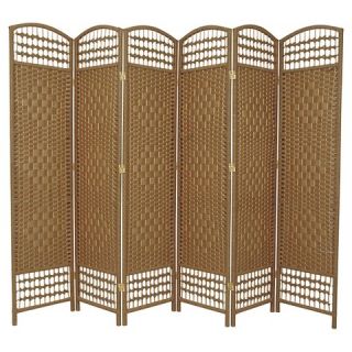 ft. Tall Fiber Weave Room Divider (6 Panel)