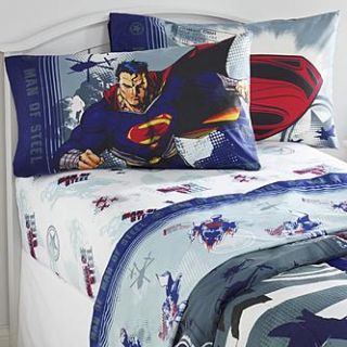 DC Comics Superman  Man of Steel Twin Sheet Set   Home   Bed & Bath