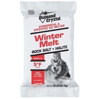 Cargill Salt  Ice Patrol Rock Salt Deicing Crystals, 50 pound Bag