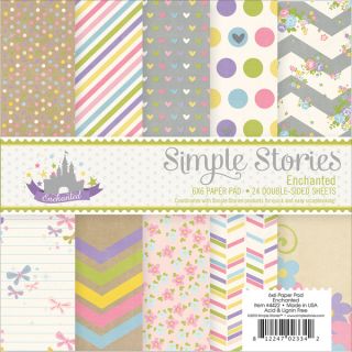 Simple Stories Paper Pad 6X6 24/Pkg Enchanted   Shopping