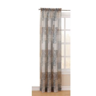 Style Selections Chandra 84 in Moss Polyester Rod Pocket Light Filtering Sheer Single Curtain Panel