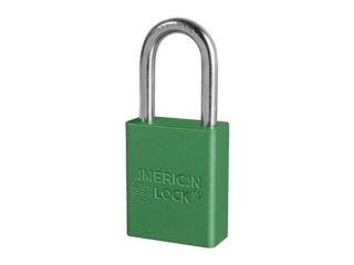 Lockout Padlock, KA, Green, 1/4 In., PK6