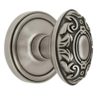 Grandeur Georgetown Rosette Antique Pewter with Double Dummy Grande Victorian Knob GEOGVC 22 AP
