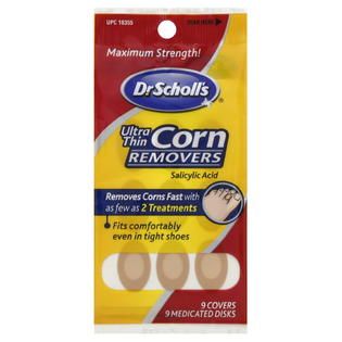 Dr. Scholls Corn Removers, Ultra Thin, Maximum Strength, 9 removers