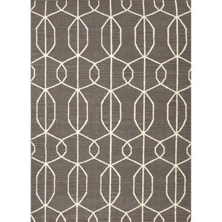 Ivory/ Brown Outdoor Area Rug (37 x 56)   13875121  