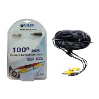 KGUARD Security 100 ft. BNC to BNC Extension Cables for Security Cameras KG24 100V