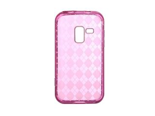Samsung Galaxy S Attain 4G R920 Hot Pink Checker Design Crystal Skin