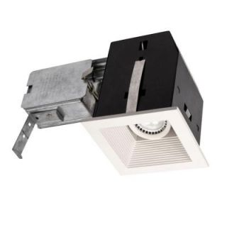 BAZZ Cube Series 4 in. Matte White LED Recessed Complete Fixture Kit CUBL5W