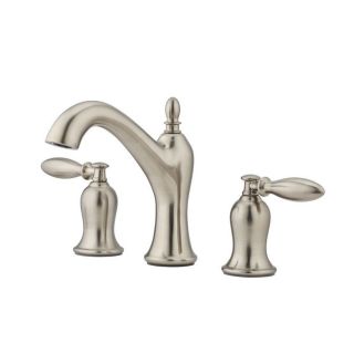 Pfister Arlington Brushed Nickel 2 Handle Widespread WaterSense Bathroom Faucet (Drain Included)