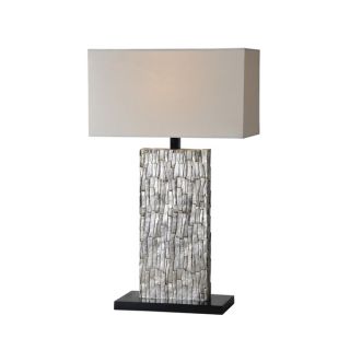 Dimond Lighting Luzerne 1 light Chrome/ Mother of Pearl Table Lamp