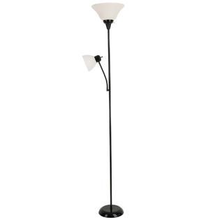 Essential Home Silver Painted Father Son Floor Lamp