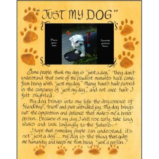 LPGGreetings Life Lines Just My Dog Photo Plaque Textual Art Plaque