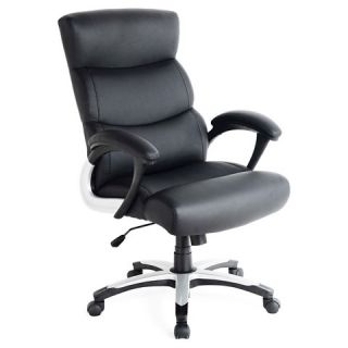 CorLiving Workspace Leatherette Managerial Office Chair   Black