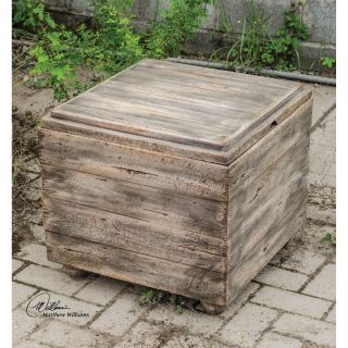 Avner Wooden Cube Table by Uttermost