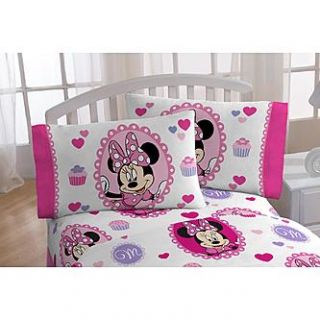 Disney Girls Minnie Mouse Sweet Treats Pillowcase   Home   Bed & Bath