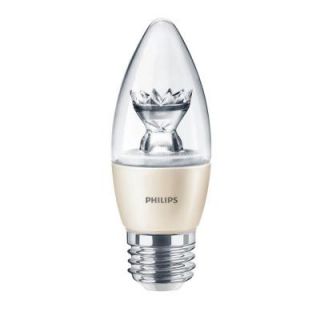 Philips 40W Equivalent Soft White (2700K) B13 Dimmable Blunt Tip Candle LED Light Bulb 435065