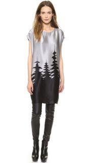 Tess Giberson Forest Print Cocoon Dress