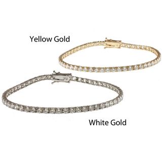 Michael Valitutti Signity 14k Gold Cubic Zirconia Bracelet
