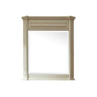 Avanity Kingswood 35 in. L x 30 in. W Single Wall Mirror in Distressed White KINGSWOOD M30 DW