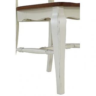 Home Styles The French Countryside Oak and Rubbed White Dining Chair