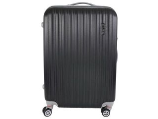 InUSA Houston Collection 23.4 Inch Lightweight Hardside Spinner Luggage   Silver