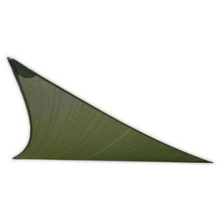 EarthCo Shade Sails 15 ft. Deep Green Right Triangle Patio Shade Sail 001