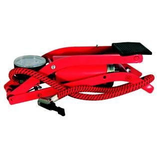 All Power America Red Foot Pump Inflator with Air Gauge