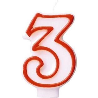 American Greetings Numeral Candle 3   Food & Grocery   Paper Goods
