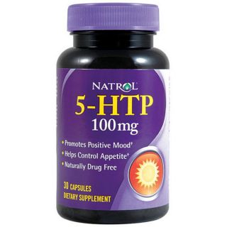 Natrol 5 HTP 100mg Vitamin Supplements (Pack of 2 30 count Bottles