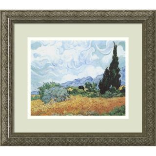 Vincent van Gogh Yellow Wheat and Cypresses, c. 1889 Framed Art
