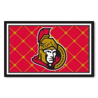 FANMATS Ottawa Senators 4 ft. x 6 ft. Area Rug 10430