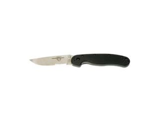Ontario Knife Co RAT Folder Satin Partial Serration Knife 8849