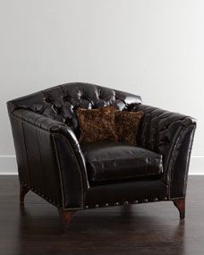 Old Hickory Tannery Liberty Creek Collection Leather Club Chair