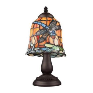 Titan Lighting 13 in. Tiffany Bronze Table Lamp TN 12266