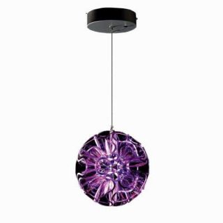 Filament Design Duran 1 Light Ceiling Violet LED Pendant DISCONTINUED CLI SW68310215