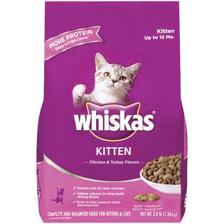 Whiskas Kitten Chicken & Turkey Flavors Kitten Up to 12 Months Dry Cat