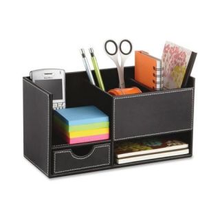 Safco Leather Look Small Organizer SAF9393BL