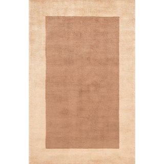 Momeni New Wave Collection Solid Border Area Rug   7'6"x9'6",  Hand Tufted Wool 8007X 42