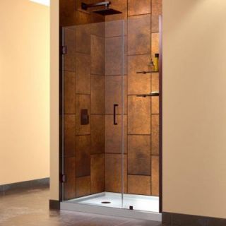 DreamLine Unidoor 46 to 47 in. x 72 in. Semi Framed Hinged Shower Door in Oil Rubbed Bronze SHDR 20467210S 06