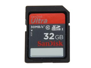 SanDisk 32GB Ultra SDHC UHS I Card   Class 10 30MB/s