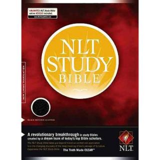 NLT Study Bible New Living Translation, Black, Bonded Leather