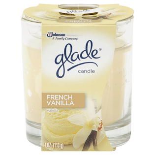 Glade Candle, French Vanilla, 1 candle [4 oz (113 g)]   Food & Grocery