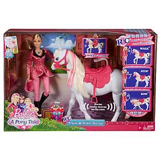 Barbie  Sisters in a Pony Tale Train & Ride™ RC Horse