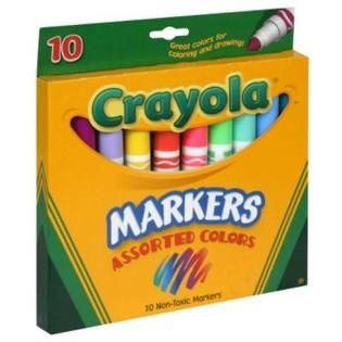Crayola Markers, Assorted Colors, 10 markers   Toys & Games   Arts